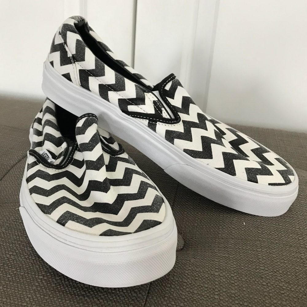 Classic Checkered Vans slip-ons
